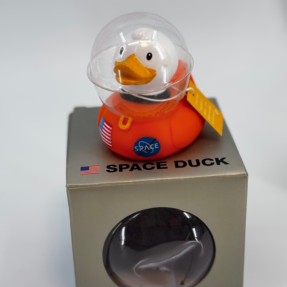 Bud Space‎ Duck Astronaut Orange NASA Inspired Rubber Duck Collectible NIB 2006
